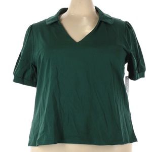 ModCloth Emerald Green Collared Top Size 3X